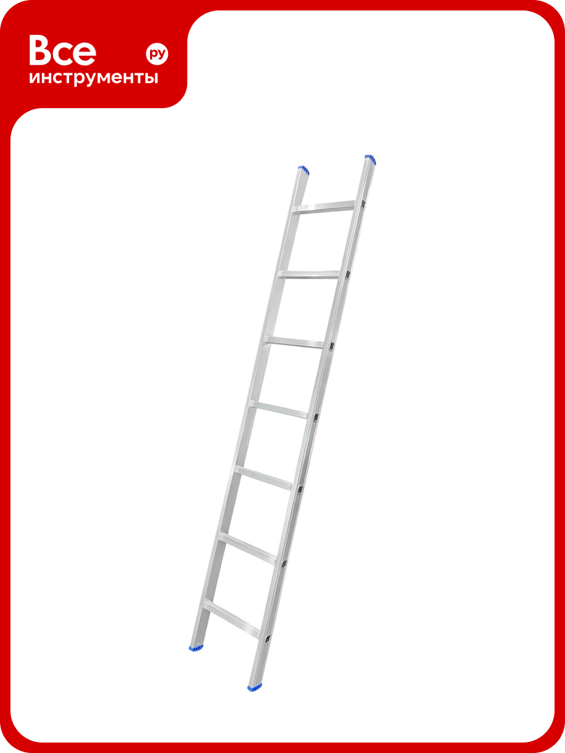 Алюминиевая односекционная лестница LadderBel 7 ступеней LS107