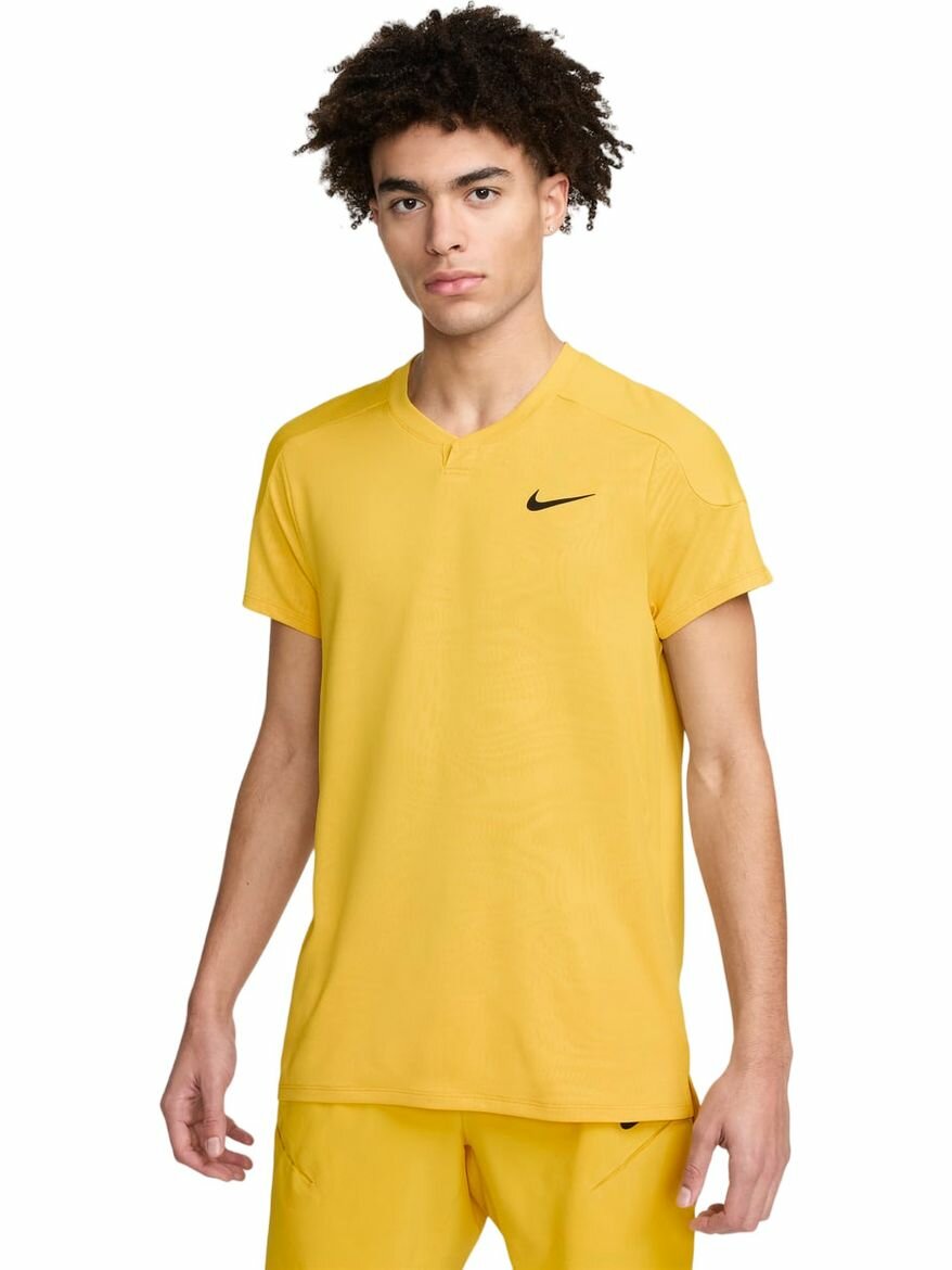 Футболка спортивная NIKE M NKCT DF SLAM TOP RG, размер S INT, желтый