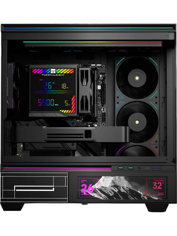 Кулер для процессора THERMALRIGHT Peerless Assassin 140 Digital Black (PA140-DG-BL) — фото 1