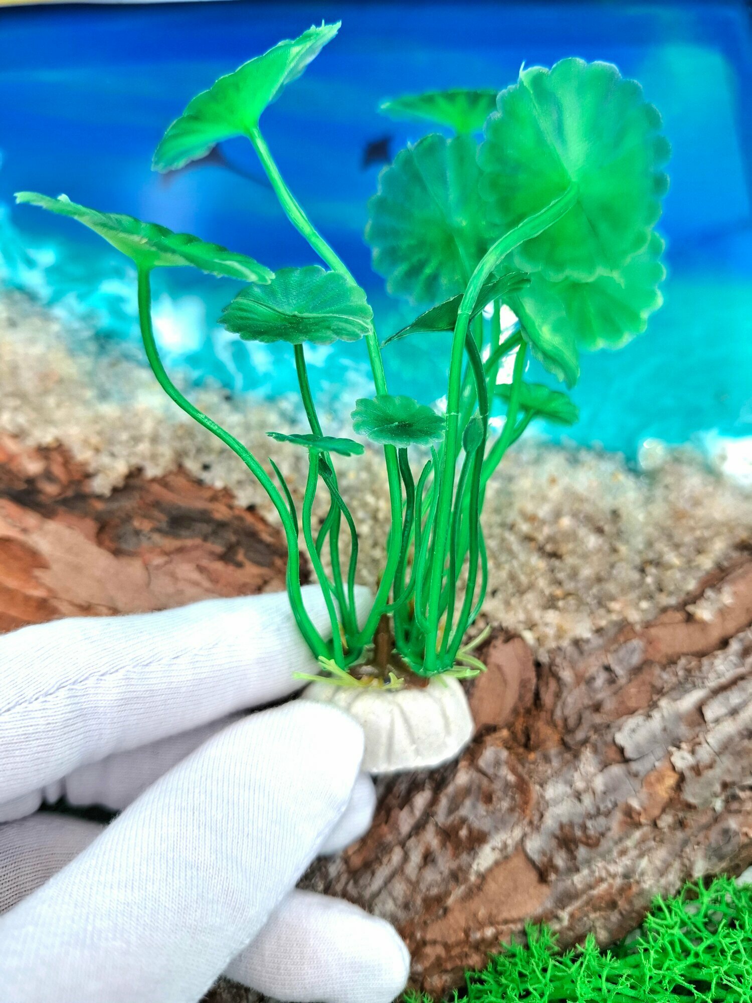 Декорация для аквариума, набор растений водоросли — фото 1