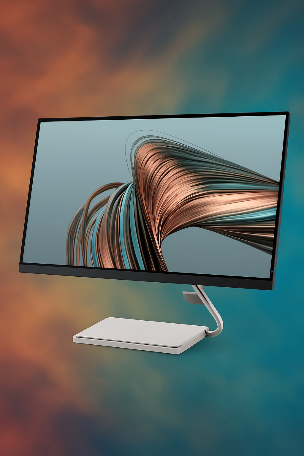Монитор Lenovo Q27Q-20, 27", IPS, разрешение 2560х1440, встроенный микрофон