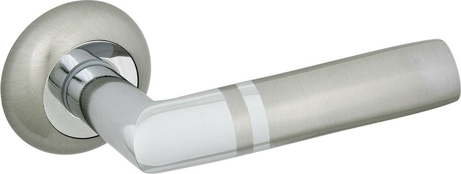 Дверная ручка Фабрика Замков FZ 02 алюминий матовая никель