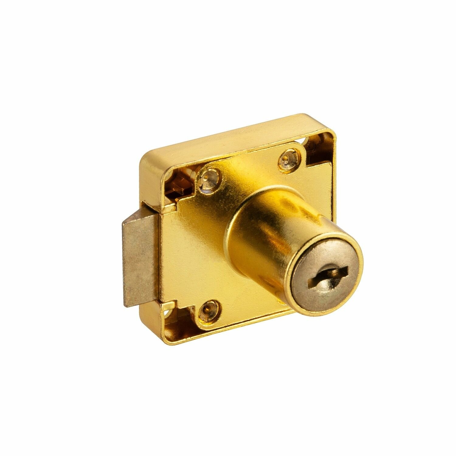 Замок мебельный защелка для ящика EDSON L060 19/20 GOLD/ Золото