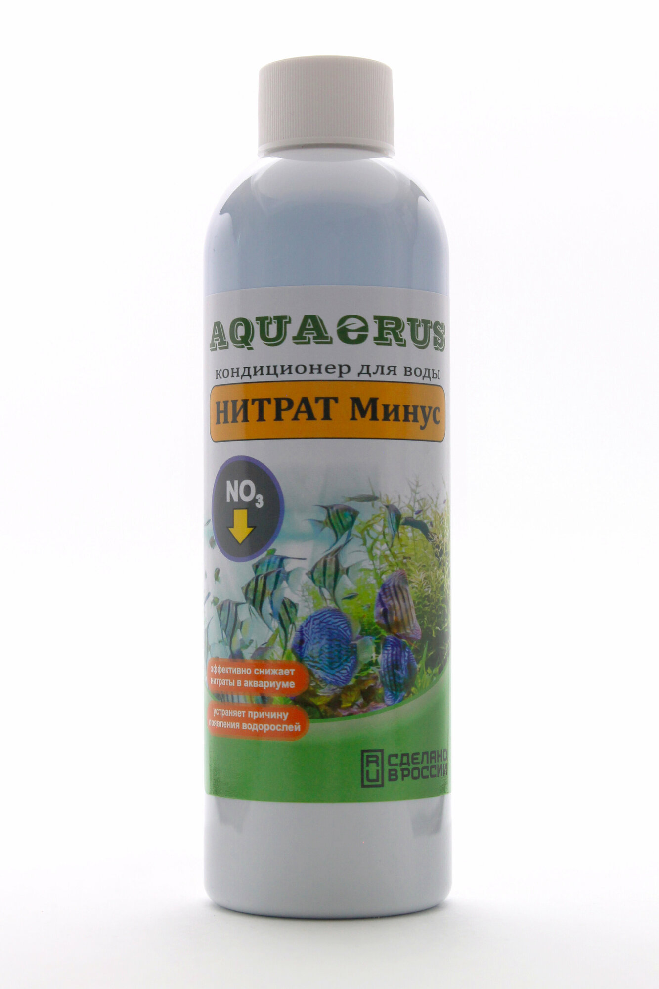 Средство для аквариума AQUAERUS "Нитрат Минус" удаление нитратов 250 мл