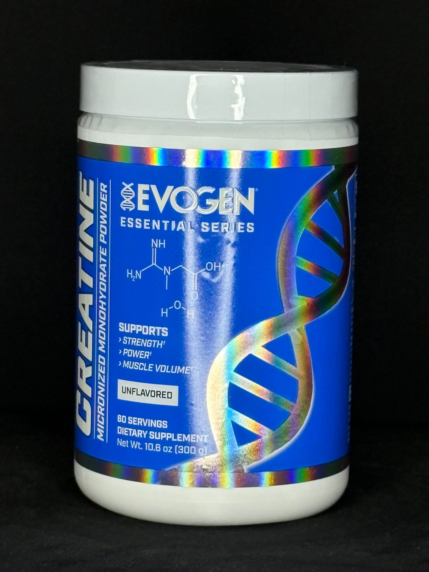 Креатин Evogen, креатин моногидрат, порошок, без вкуса, 300г, 60 порций
