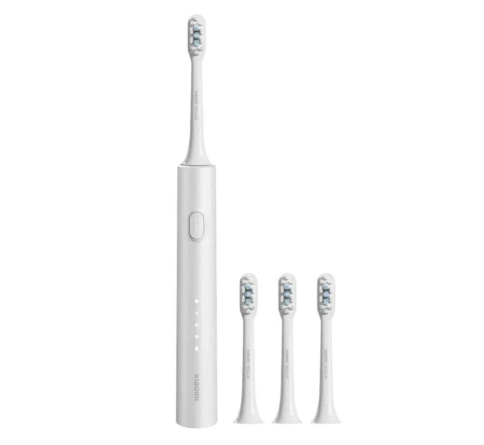 Картинки Электрическая зубная щетка Xiaomi Mijia T302 MES608, 4 насадки, цвет silver