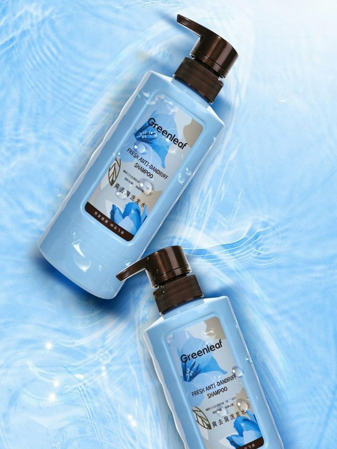 Очищающий шампунь Green Leaf, против перхоти, для волос, 500 мл — фото 1