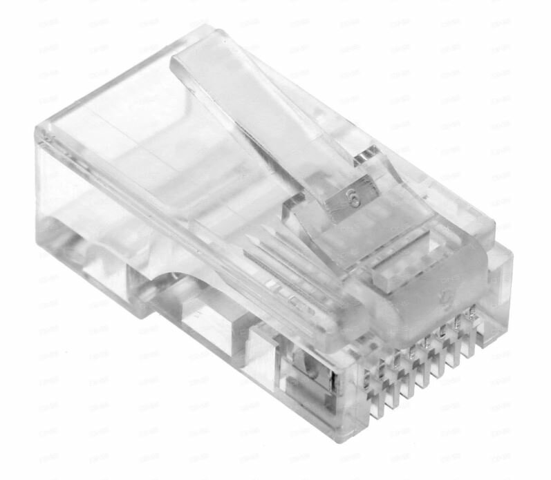 Кабели и разъемы для сетевого оборудования Коннектор Разъем RJ-45 8P8C (PLUG3UP6/10) для сети кат.5 (коннектор под витую пару) 10шт