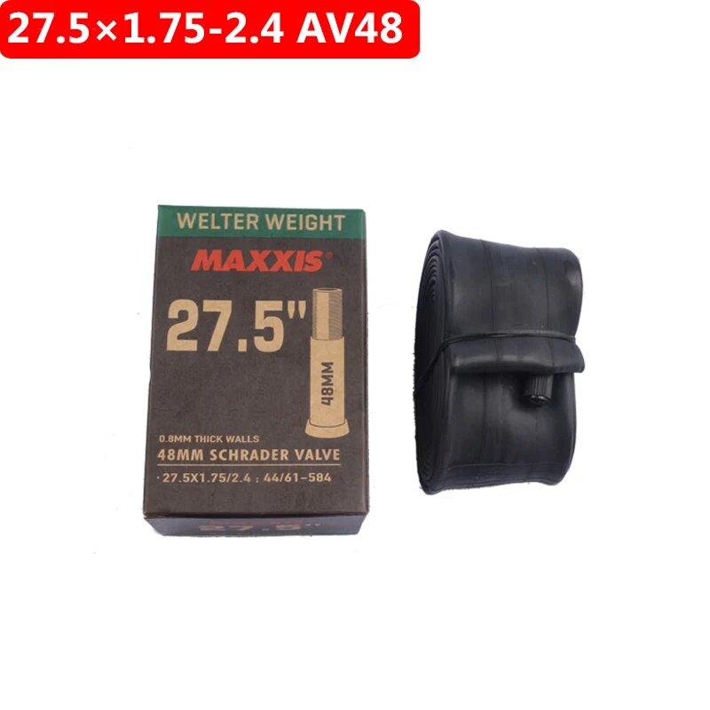 MAXXIS WELTER WEIGHT Велосипедная камера 26 275 29 для MTB горного велосипеда AV (SV) FV (PV) 48 мм оригинальная внутренняя трубка 27.5x1.75-2.4 AV48