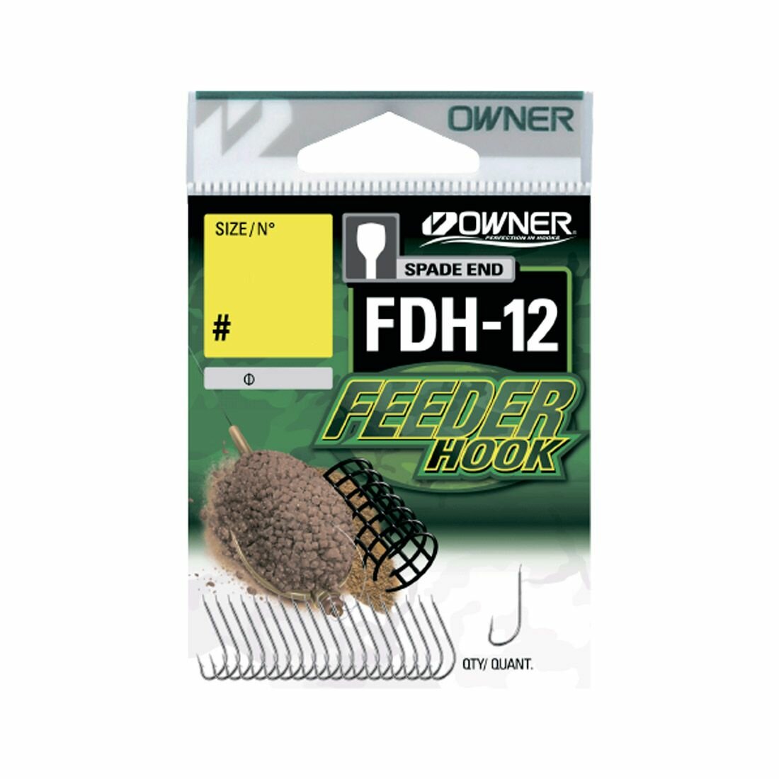 OWNER Крючок Feeder Hook FDH-12 white №12 20шт