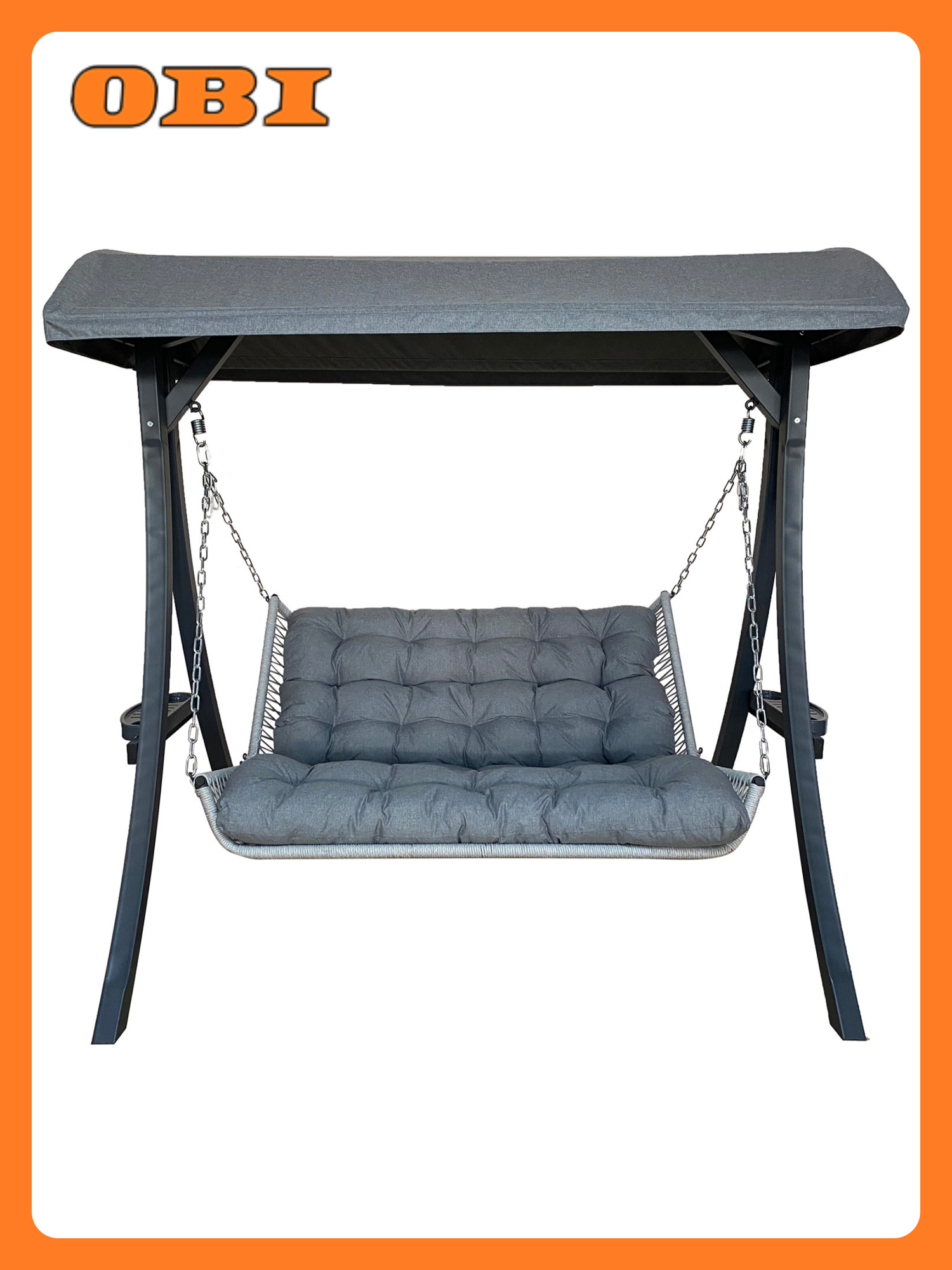 Качели садовые GreenGard  Пекин   максимальная нагрузка 250кг  регулируемая спинка