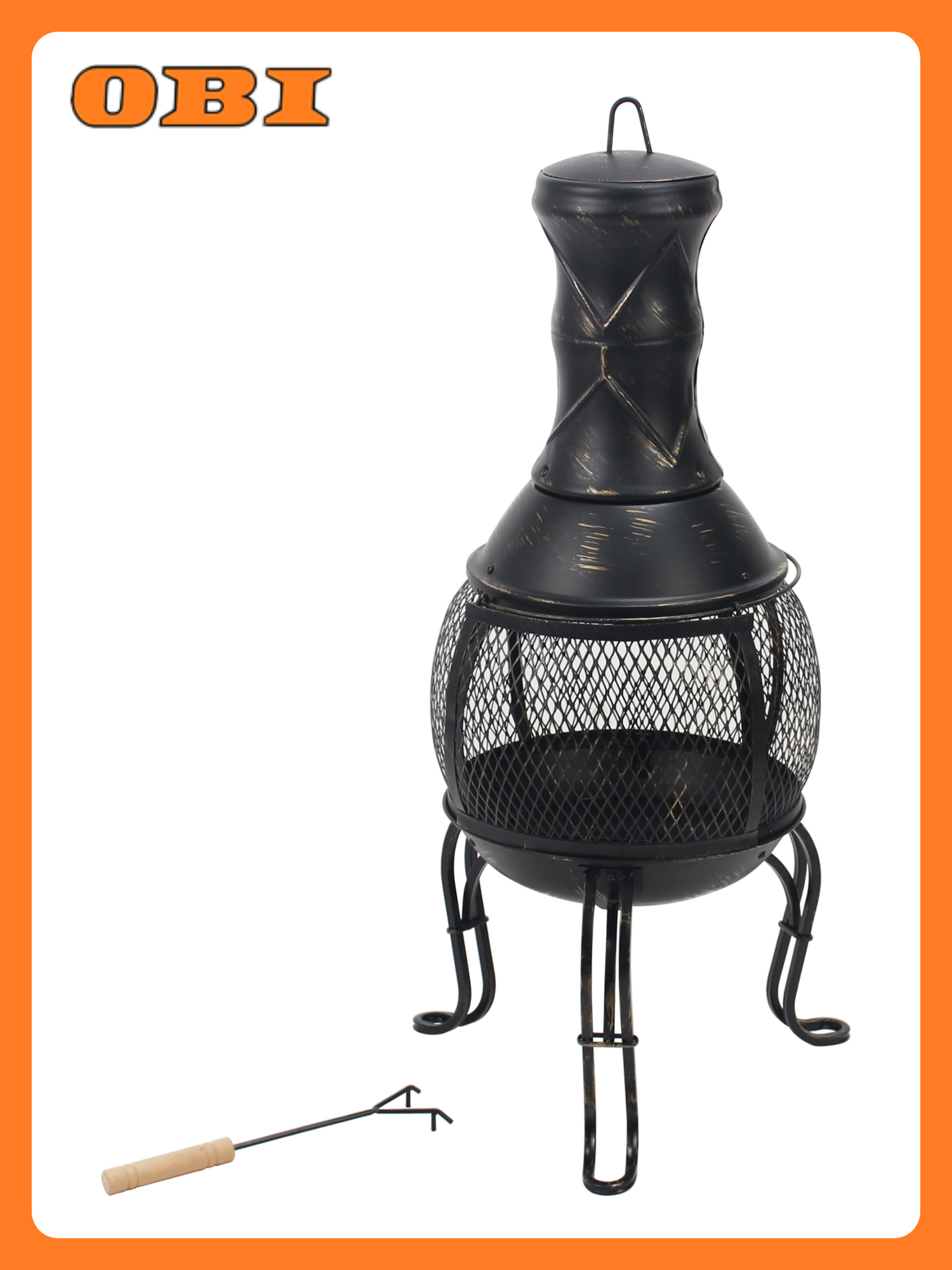 Очаг костровой Fireforge сталь круглая форма 395х96х45 см