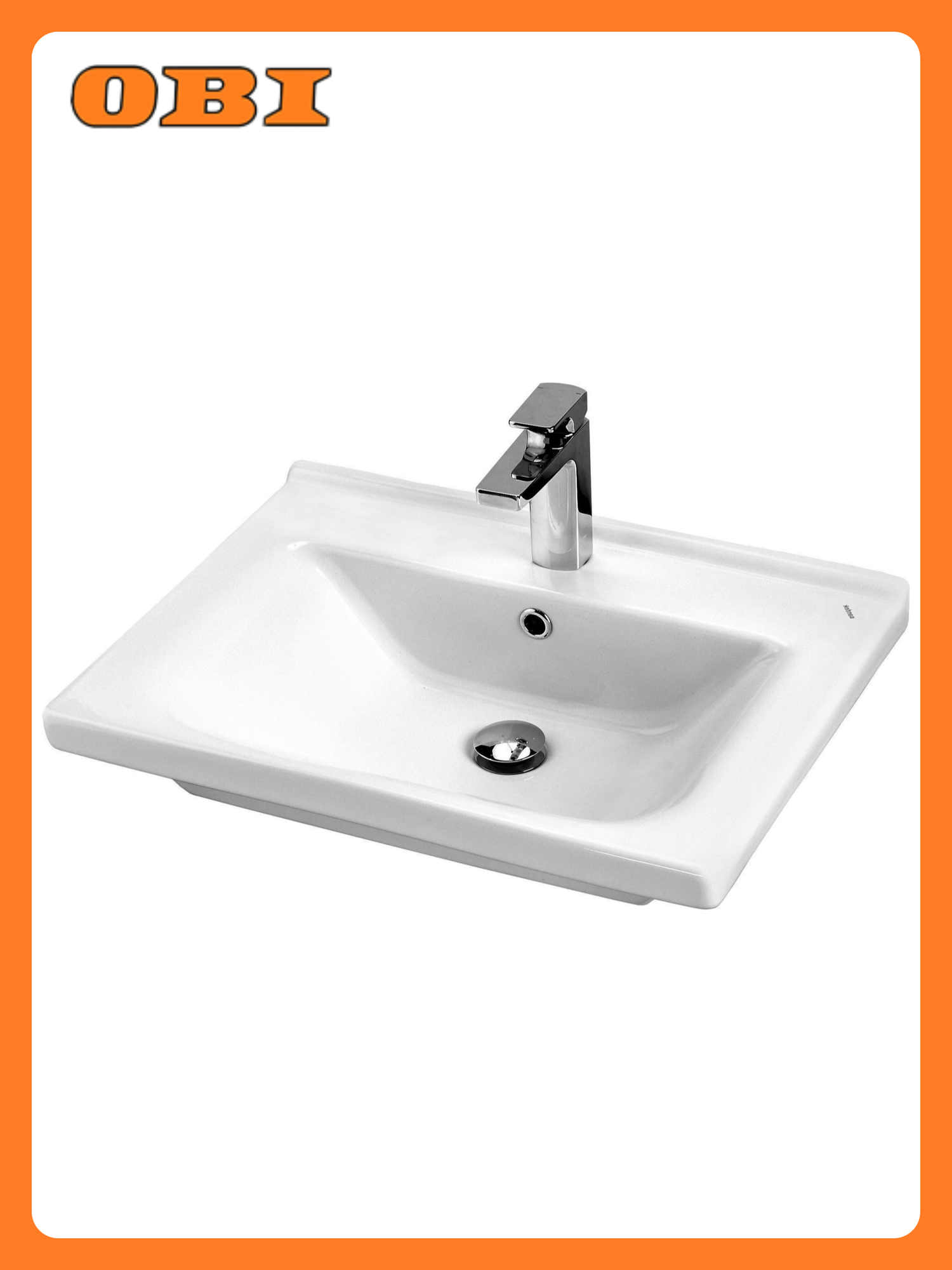 Раковина накладная SANTEK Миранда 60 1WH302184 60 см белая