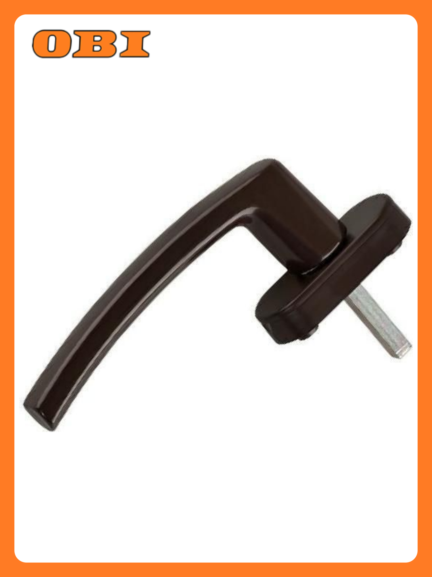 Оконная ручка Левша У1-2279. К односторонняя коричневая 1 шт