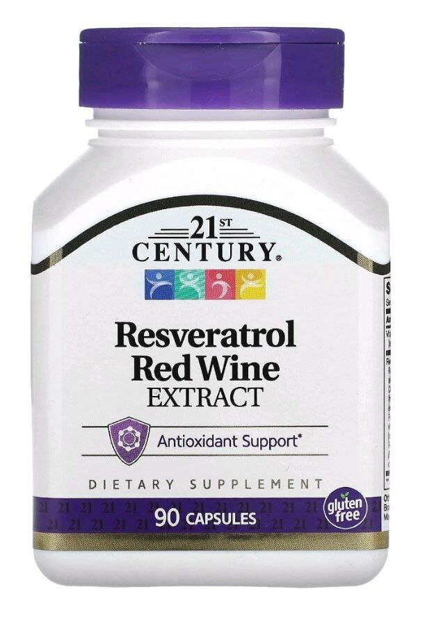 Ресвератрол 90 капсул Антиоксидант — замедляет старение. Сердце — снижает давление, холестерин, риск инфарктов.