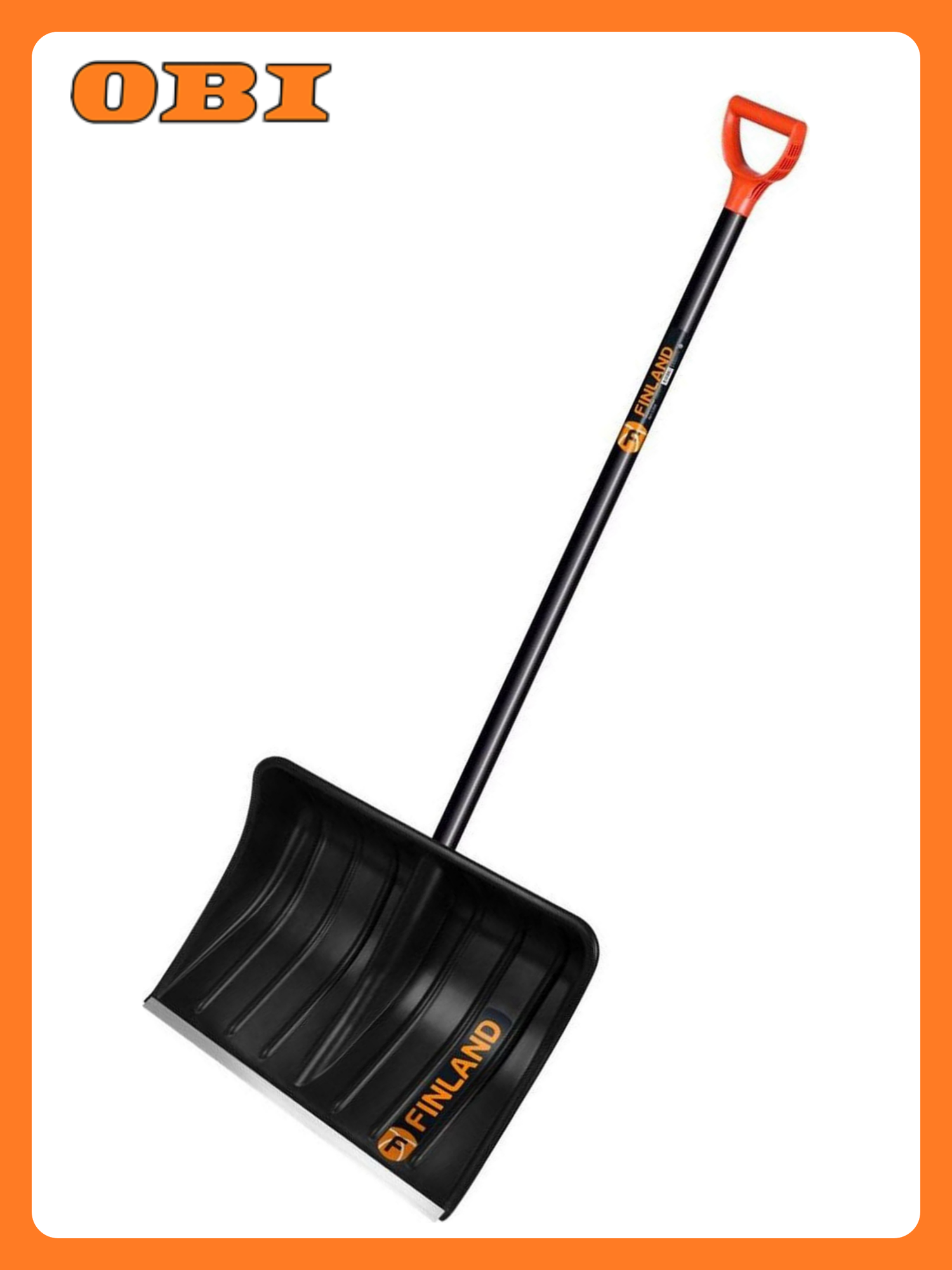 Лопата для снега FINLAND 1358Ч с планкой 147 см