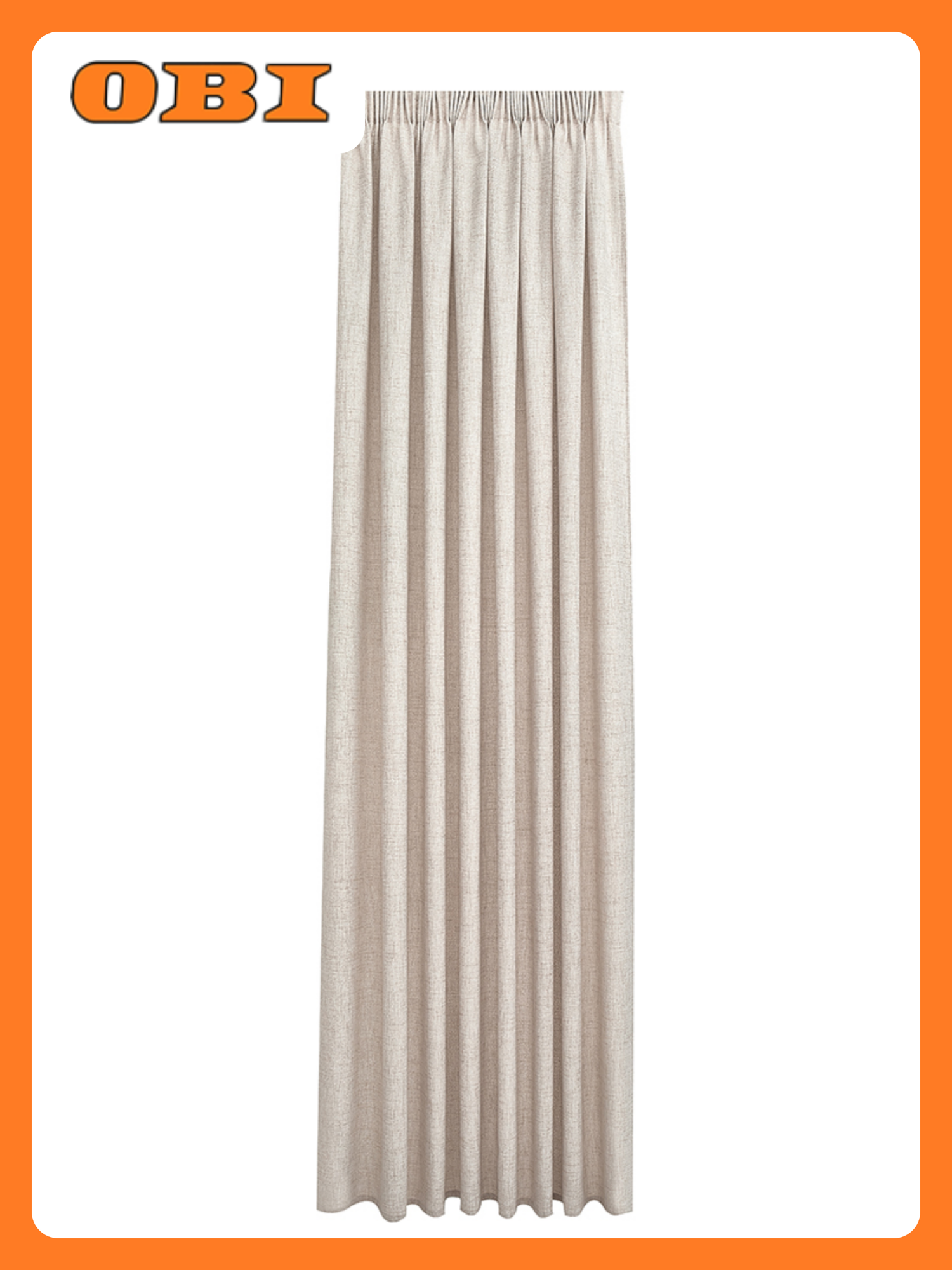 Штора Портьера Decofest Лина рогожка 200х280 1 шт бежевый