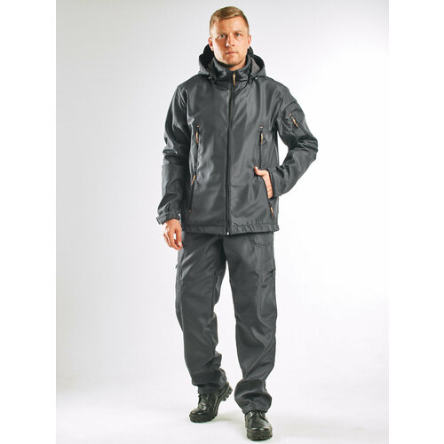 Восток-текс / костюм Вальд, полофлис, серый, 52-54/182-188