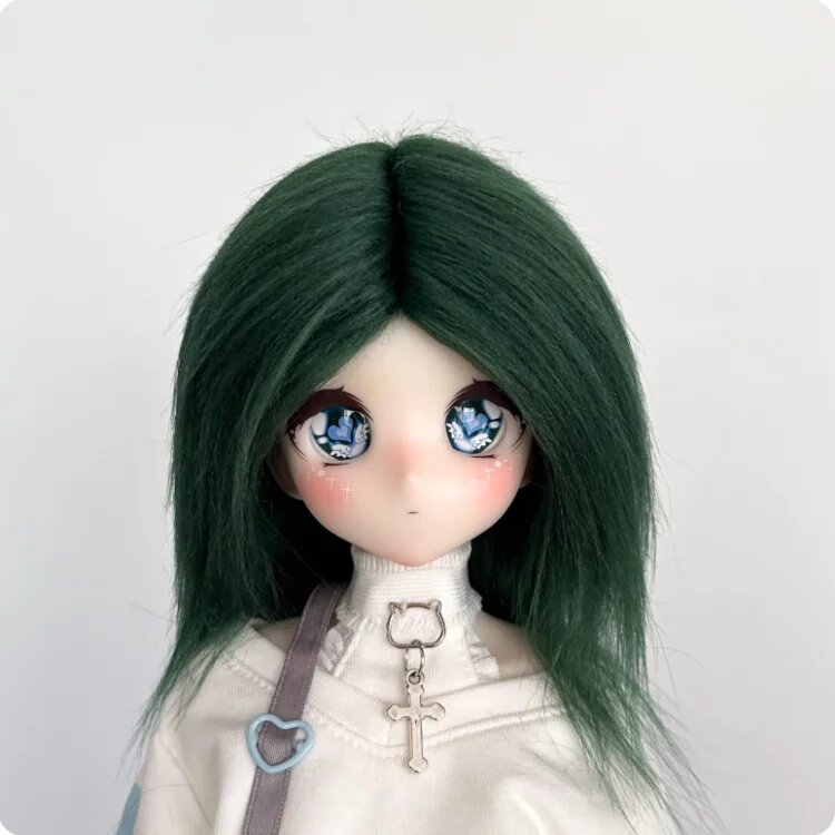 Зеленый парик для куклы BJD 23-24cm, Color 19
