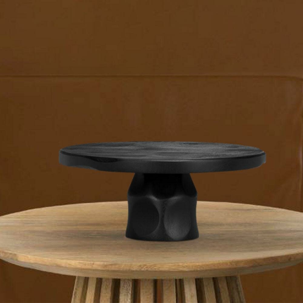 427461 Декоративная тарелка из дерева KALDAY L250, B250, H110 дерево черный