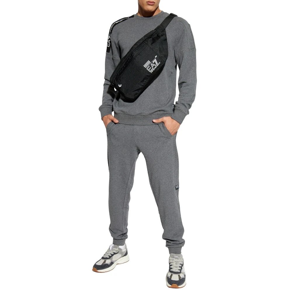 Брюки EA7 EMPORIO ARMANI, размер M, серый — фото 1