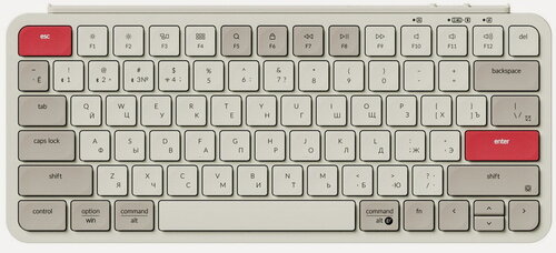 Изображение товара Беспроводная ультратонкая клавиатура Keychron B1 Pro, 77 клавиш, ножничные переключатели, цвет Retro Red