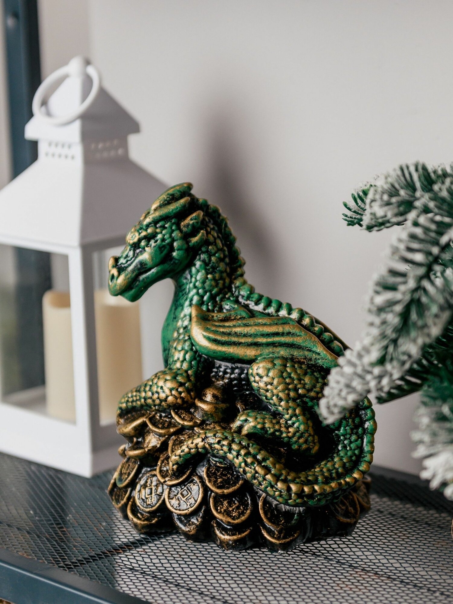 Копилка Сад Радости Дракон  гипсовая  для денег  ручная работа