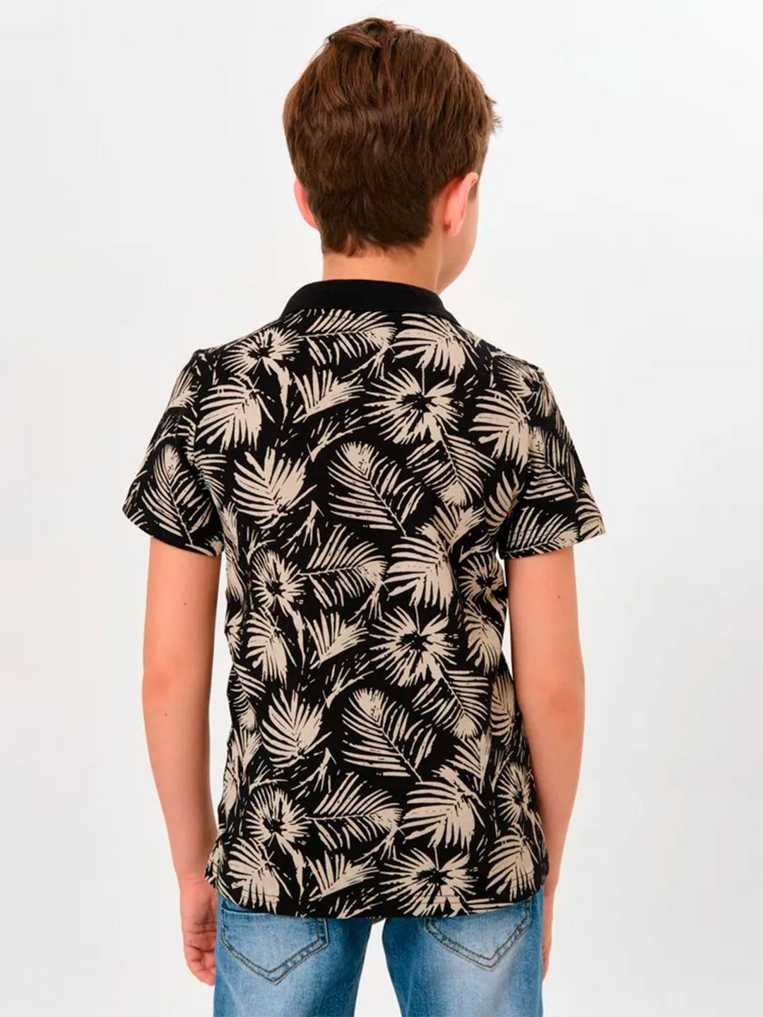 Поло , размер 7 лет, черный — фото 1