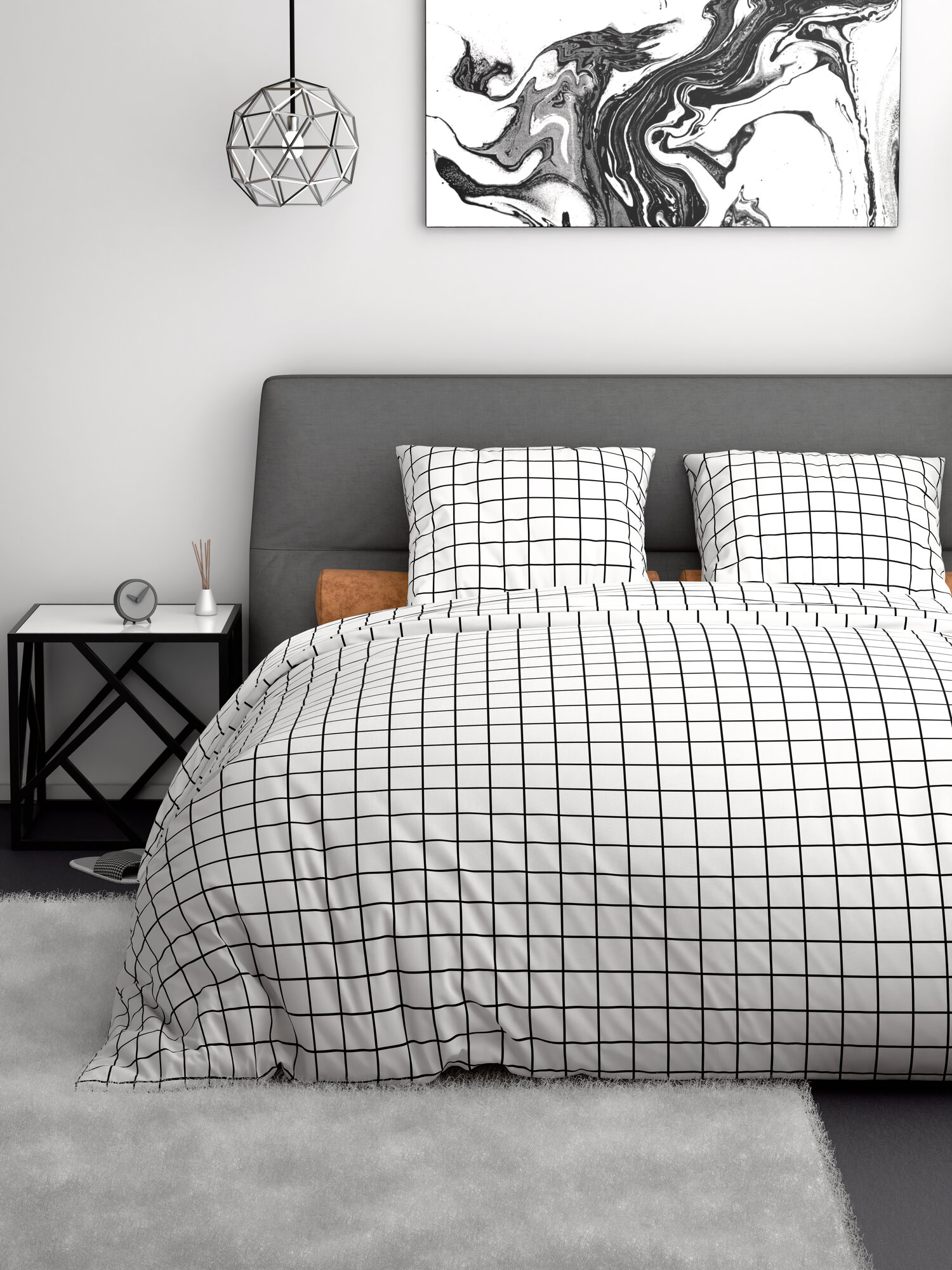 Пододеяльник 1 5 спальный 147х215 см Galtex Таттерсол на белом фоне бязь 100% хлопок — фото 1