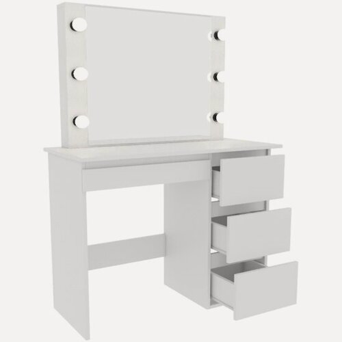 Изображение товара Стол косметический Рвк с подсветкой Сура 900х1360х400 Белый