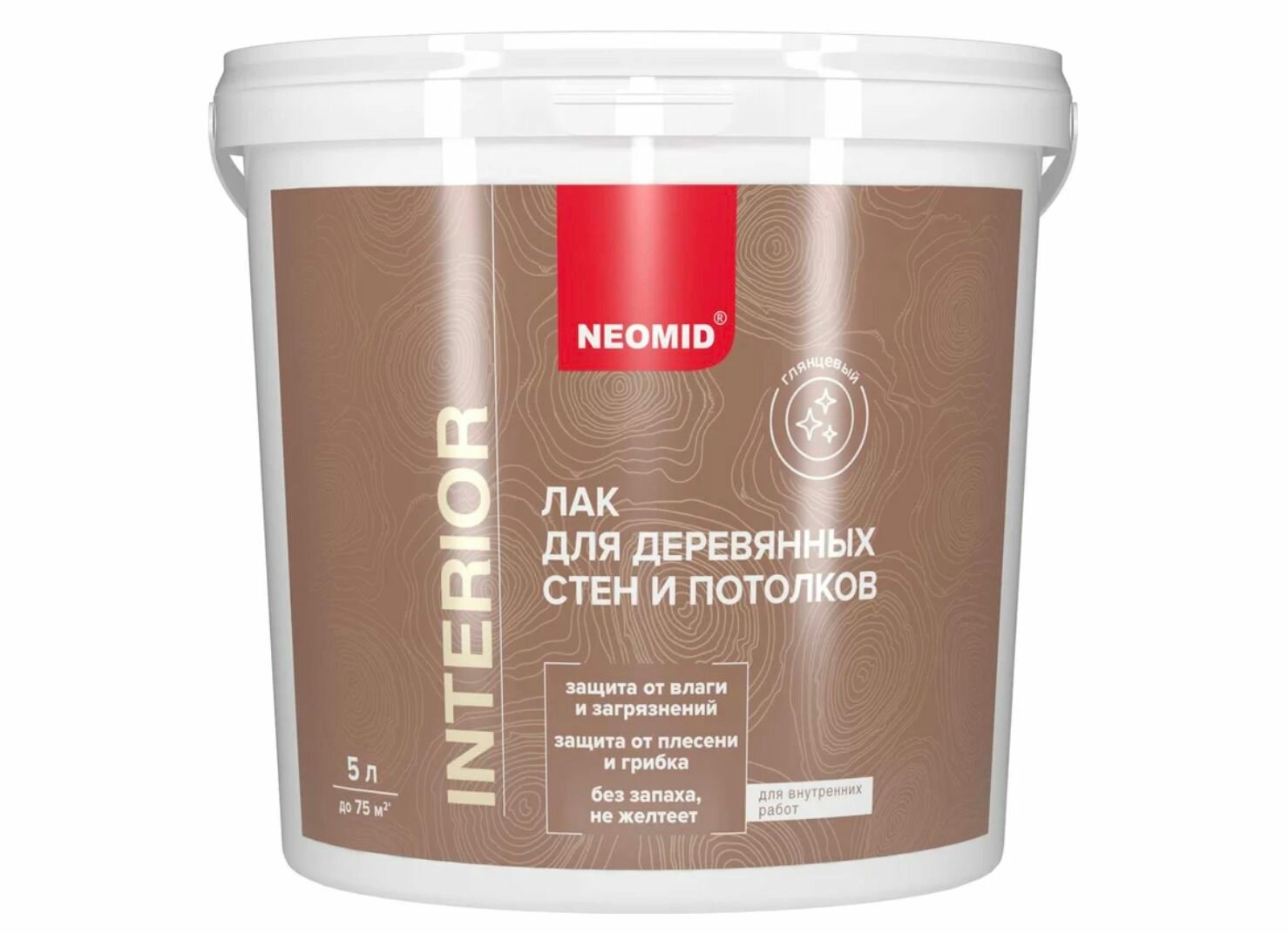 Neomid / Неомид interior акриловый лак для древесины глянцевый 5 л.