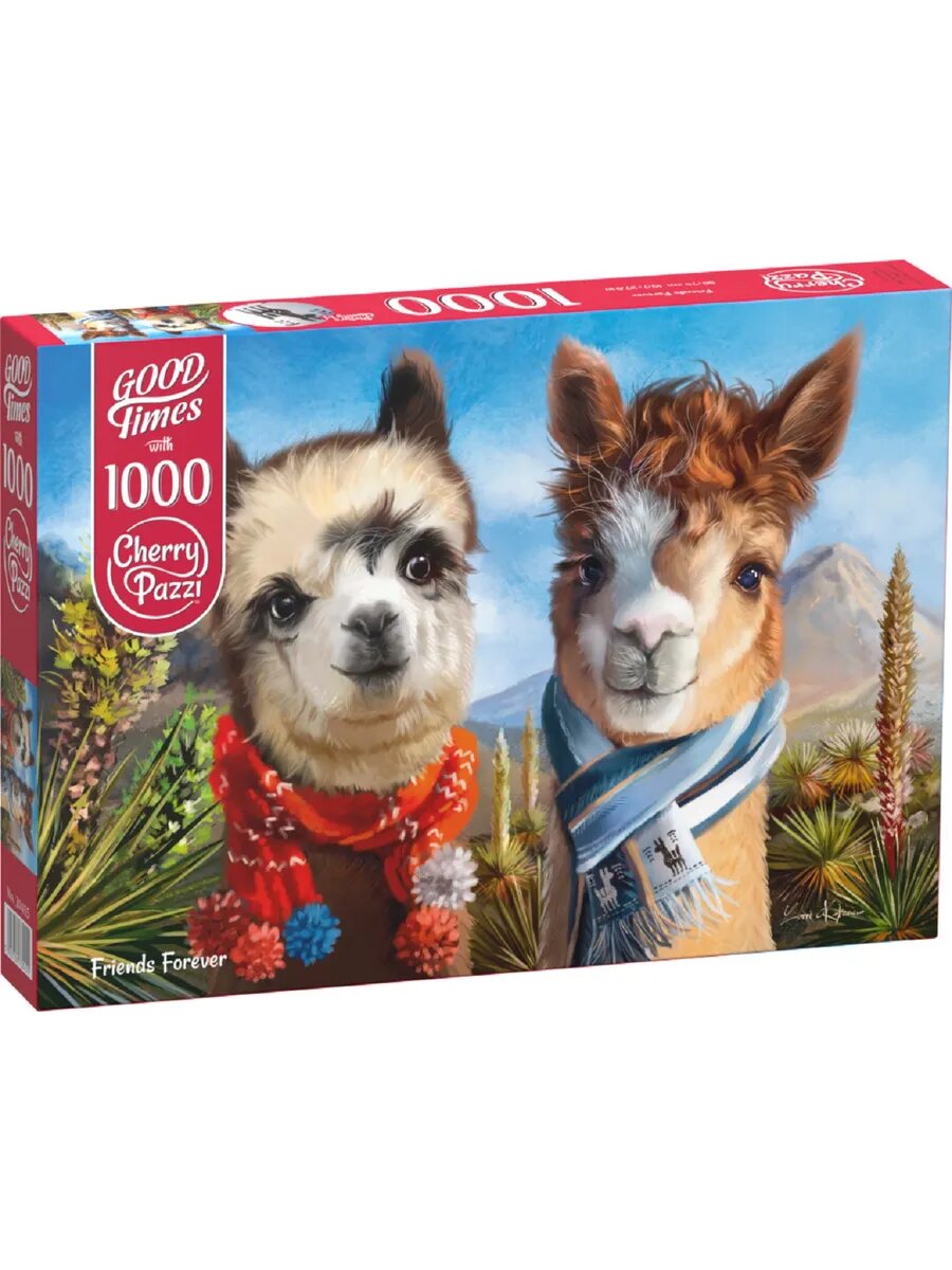 Пазл для взрослых 1000 элементов Друзья - альпаки