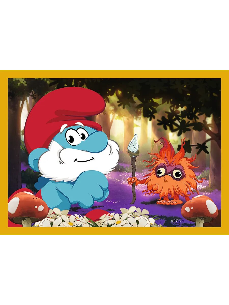 Жизнь в деревне смурфиков, 35х48х54х70 деталей, — фото 1