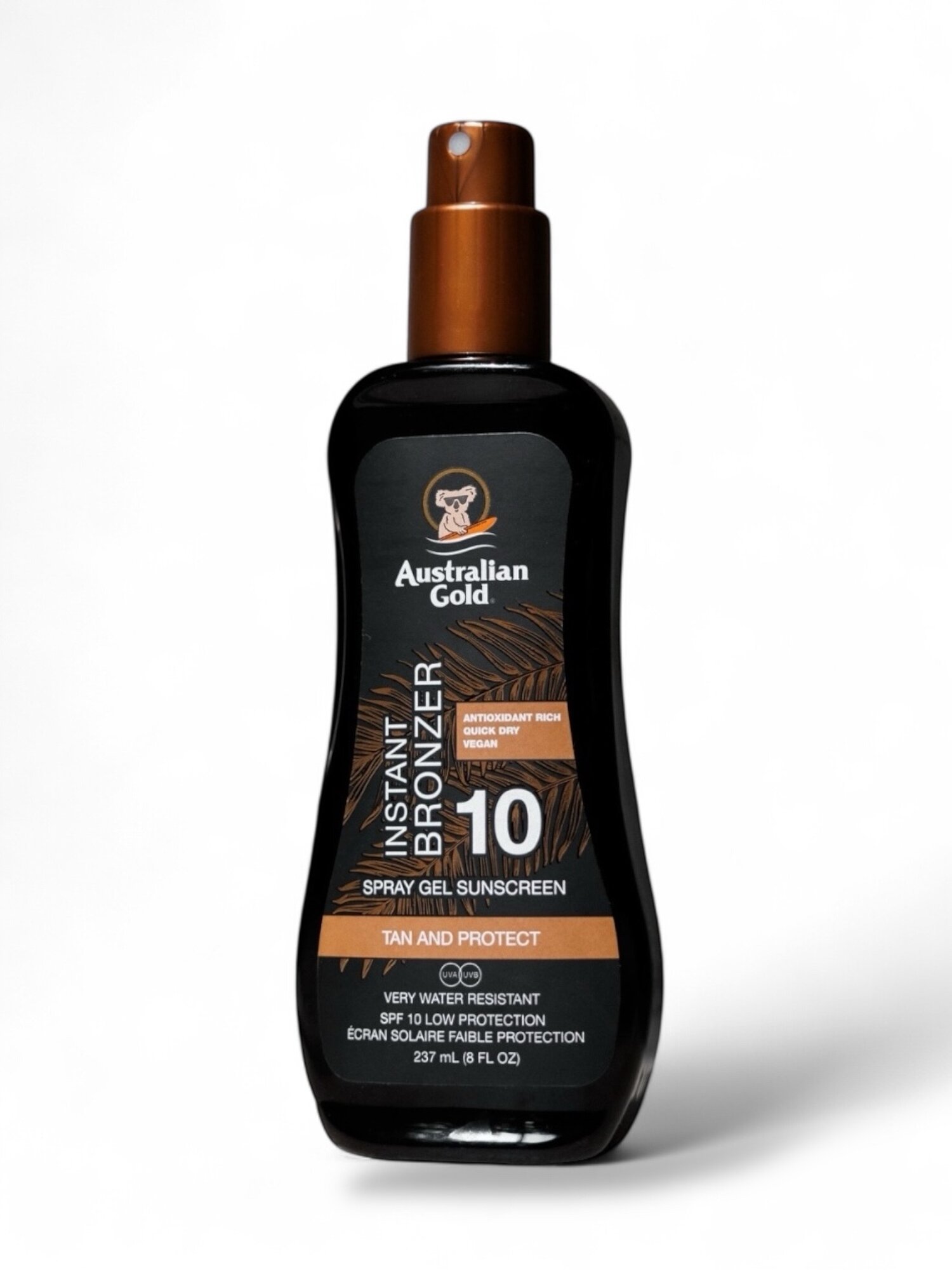 Spray Gel Sunscreen Bronzer SPF 10, солнцезащитный спрей-гель