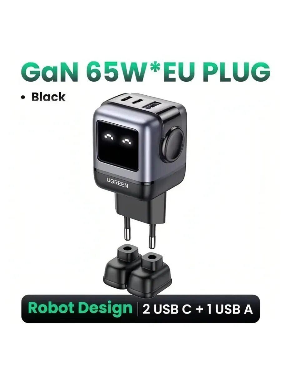 Сетевое зарядное устройство 65Вт Nexode Robot GaN CD361