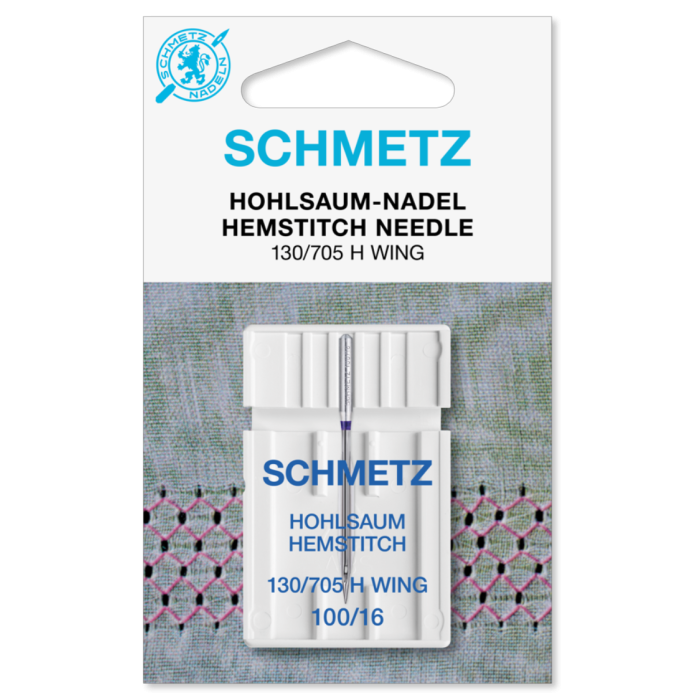 Иглы Schmetz для мережки 130/705H-WING № 100, 1 шт.