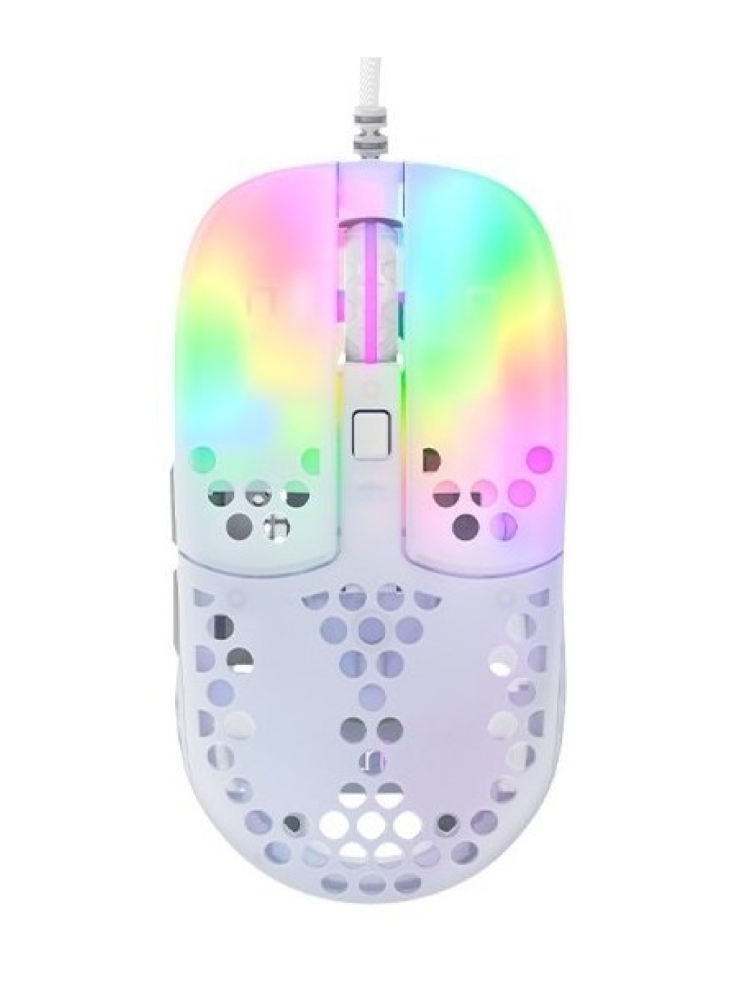 Мышь Xtrfy MZ1, проводная, RGB-подсветка, 16000 DPI, эргономичная форма, MZ1-RGB-WHITE