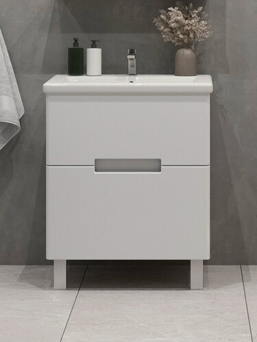 Изображение товара Тумба напольная SanStar Ориана 50 Без раковины для ванной комнаты, белая