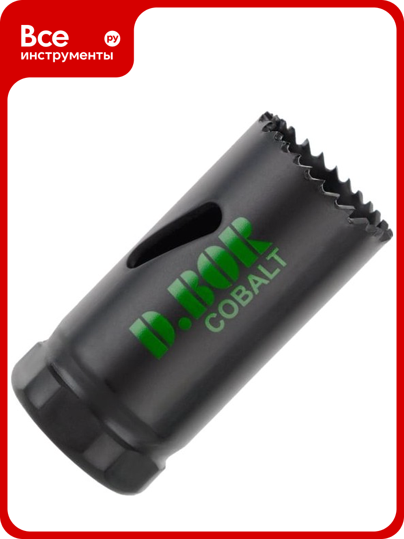 Биметаллическая коронка COBALT-ST M42 мелкий зуб  25 мм D BOR D-HS-BIM-ST-38-025
