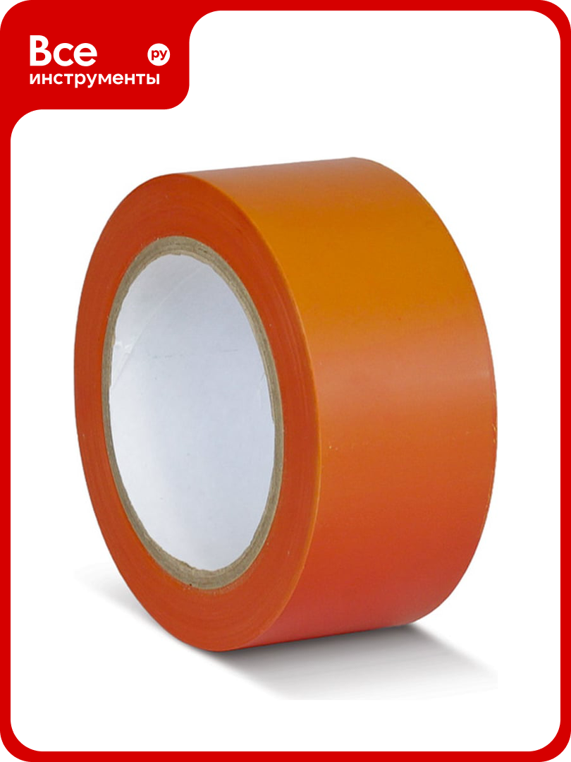 ПВХ лента для разметки Mehlhose GmbH толщина 150 мкм цвет оранжевый 50 мм х 33 м KMSJ05033