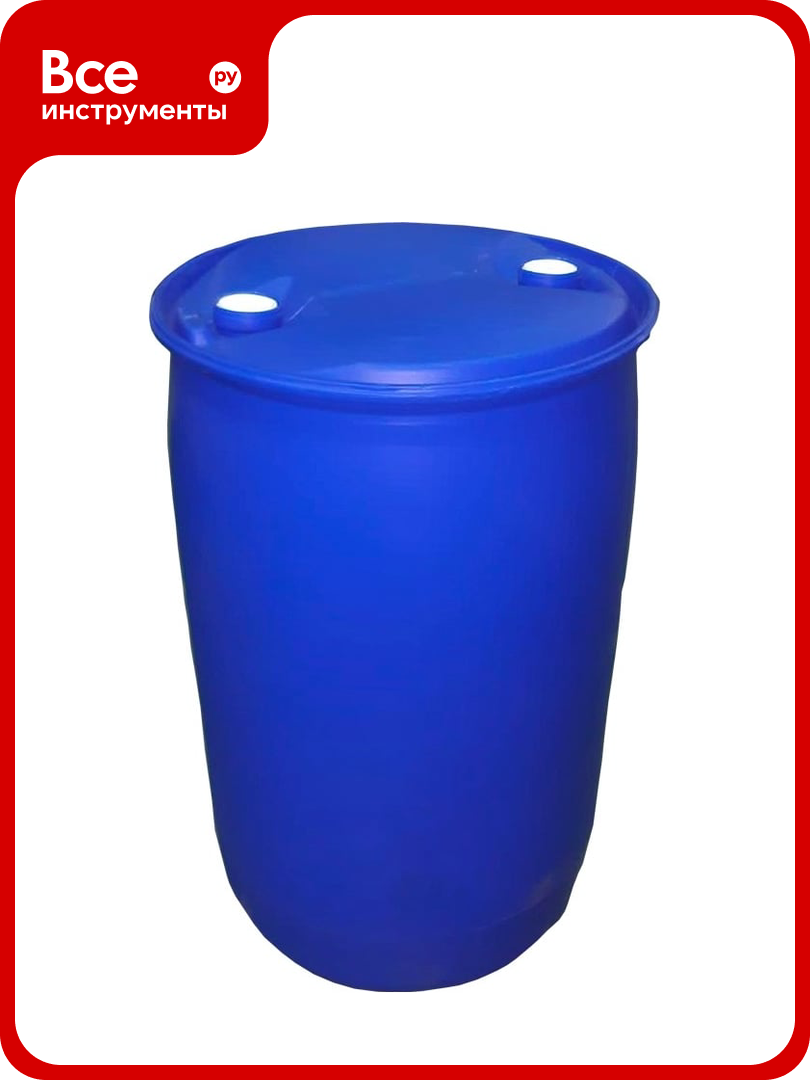 Бочка Тара. ру п/э 227 л с 2-мя пробками вес 7.5 кг цвет синий 00225