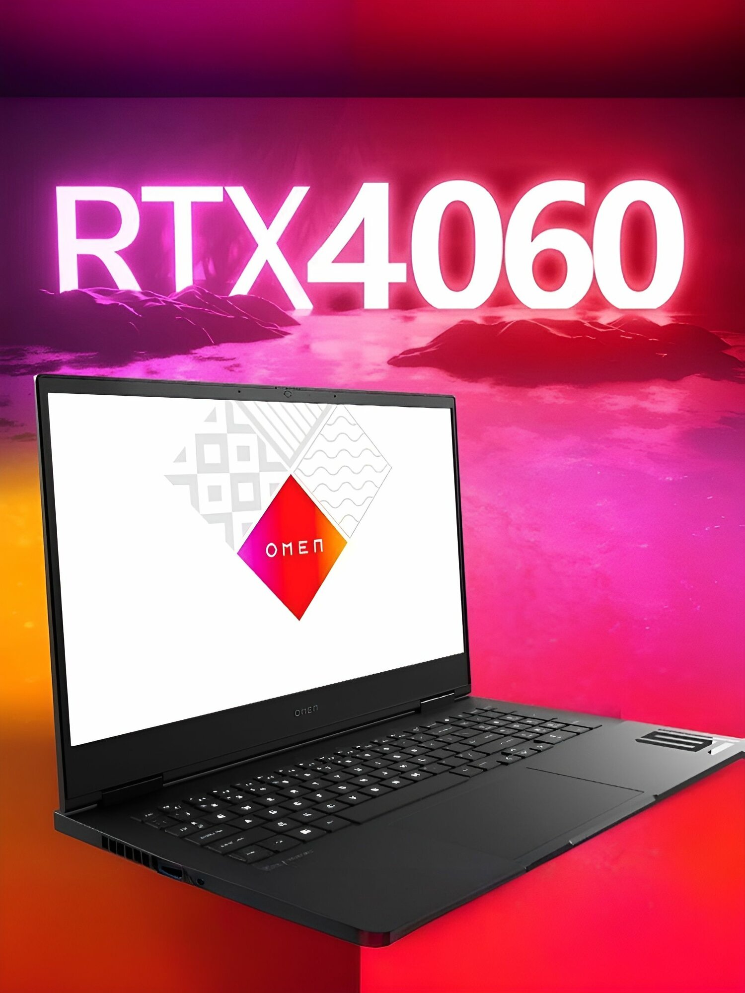 HP Игровой ноутбук 16", Intel Core i5-13500HX, RAM 32 ГБ, SSD 512Гб, NVIDIA GeForce RTX 4060 для ноутбуков (8 Гб), черный