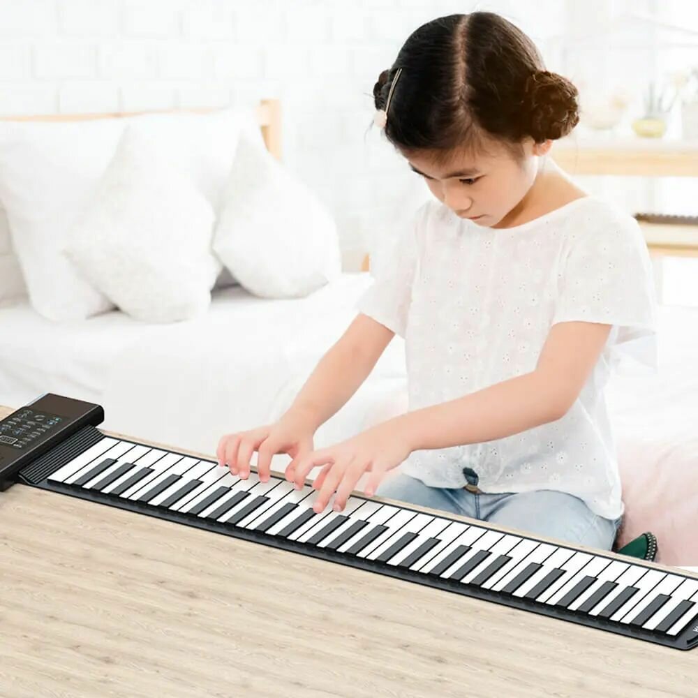 Электронное гибкое пианино Xiaomi Silicon Flexible Roll Up Piano PD61