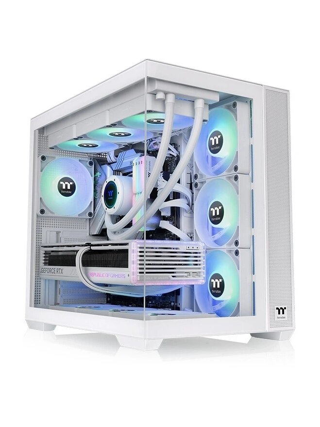 Компьютерный корпус ATX Thermaltake View 380 TG ARGB Snow белый (ca-1z2-00m6wn-00)