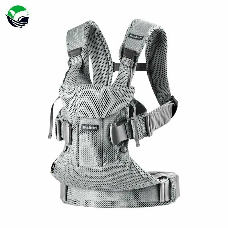 Слинг-эргорюкзак BabyBjorn One Air 3D Mesh для переноски ребенка с рождения и до 3 лет 3 положения светло-серый