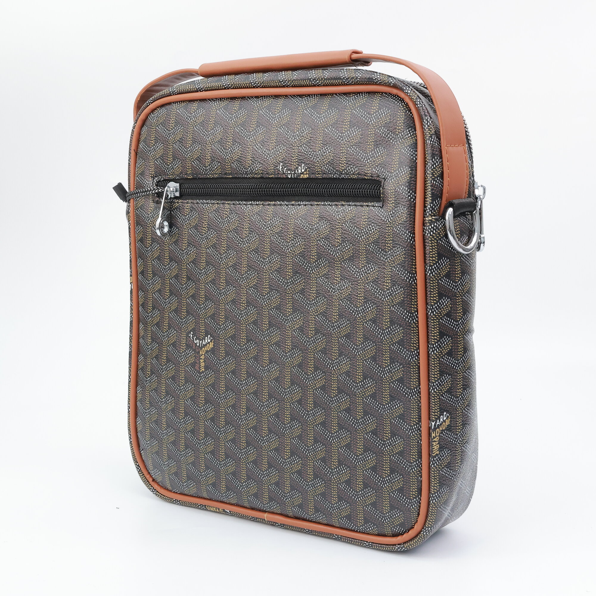 Сумка кросс-боди , фактура гладкая, коричневый — фото 1