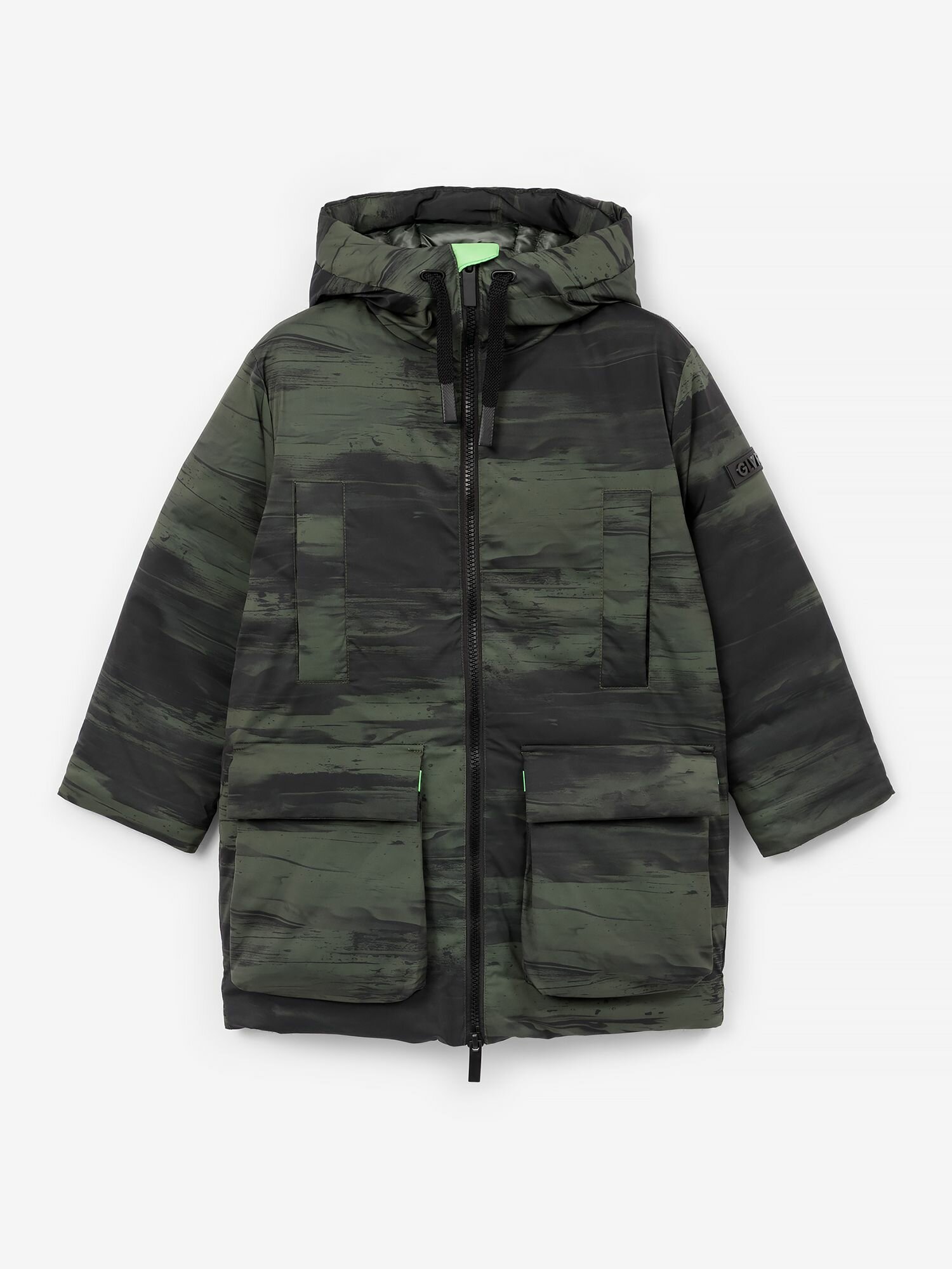 Плащ Gulliver размер 140-72-63 темно-зеленый