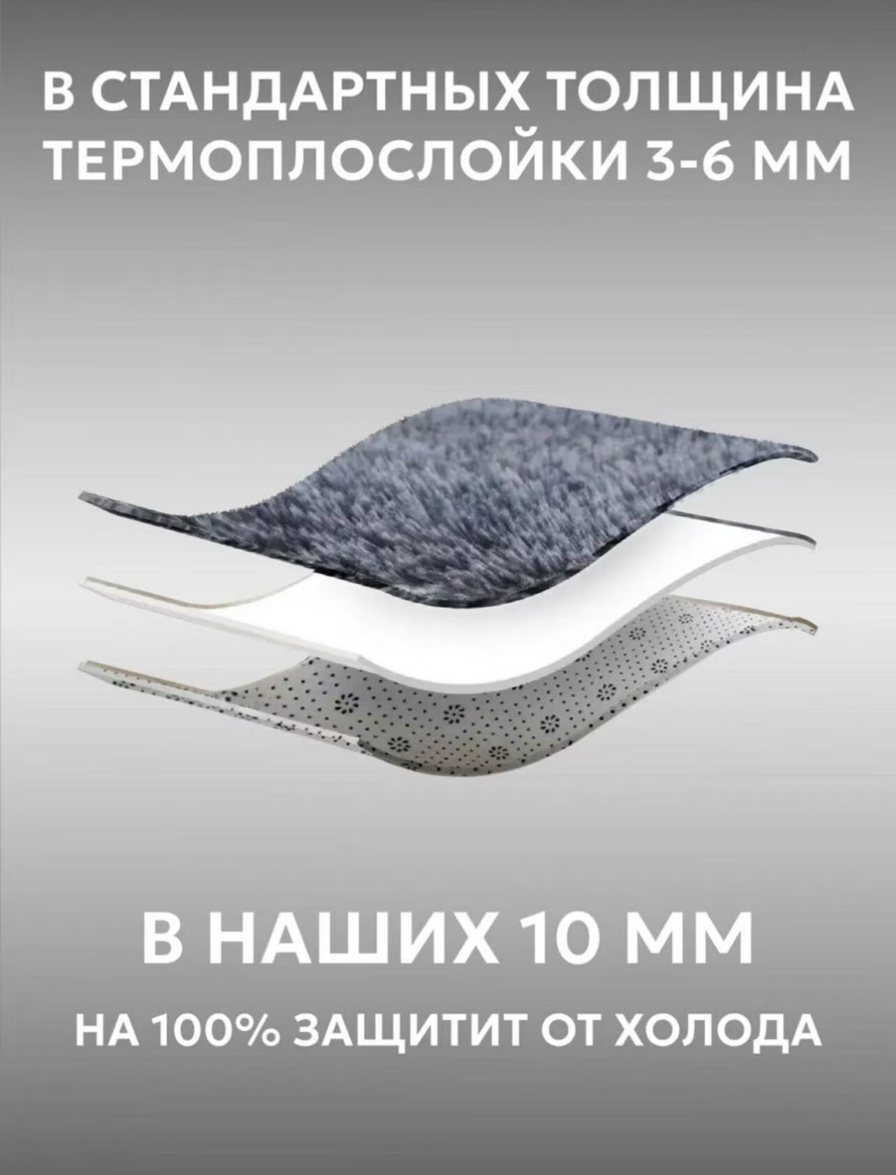 Ковер на пол с длинным ворсом меховой 230х160 см, темно-серый, мягкий, пушистый, антискользящий, в гостиную, спальню — фото 1