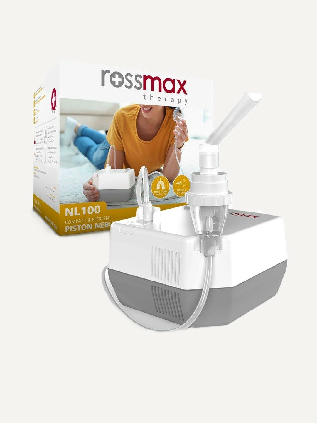 Компактный швейцарский ингалятор, небулайзер NL100 — фото 1