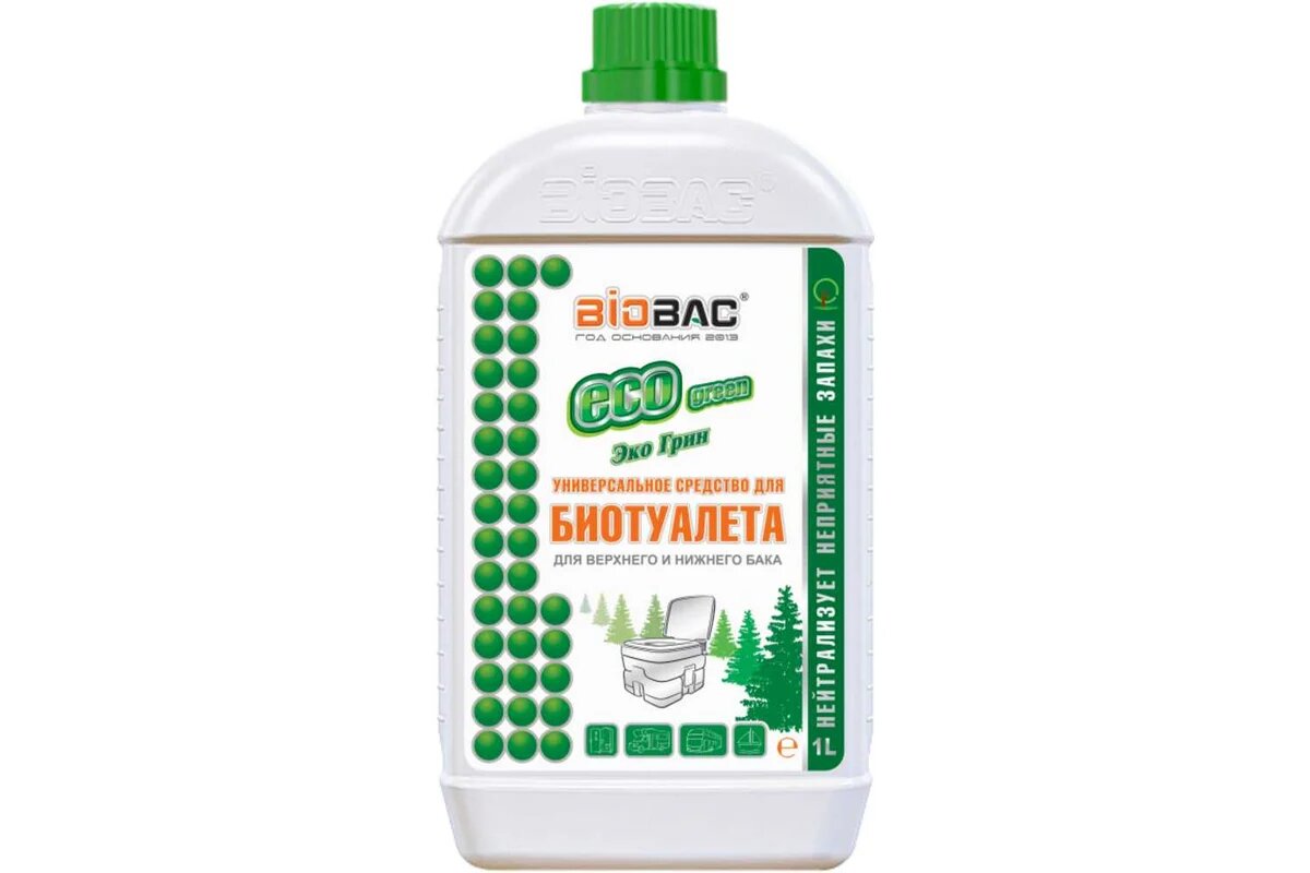 Универсальное средство для биотуалета для нижнего и верхнего бачка ECO GREEN БиоБак